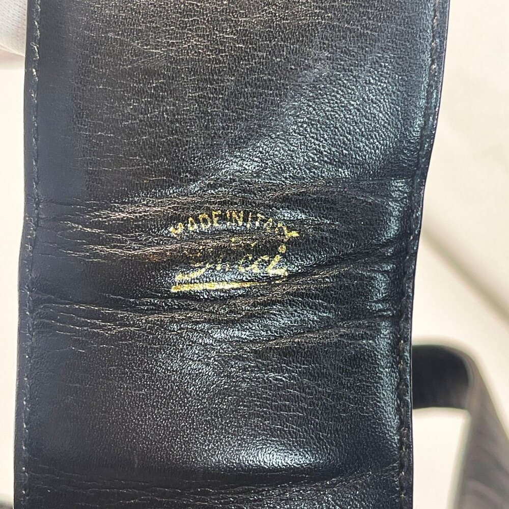 Authentic GUCCI Ophidia Logo Leather Vintage Shoulder Bag Purse Black - Picture 8 of 12